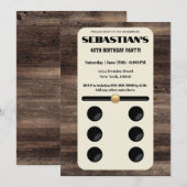 ドミノのテーマ招待状 招待状 (正面/裏面)