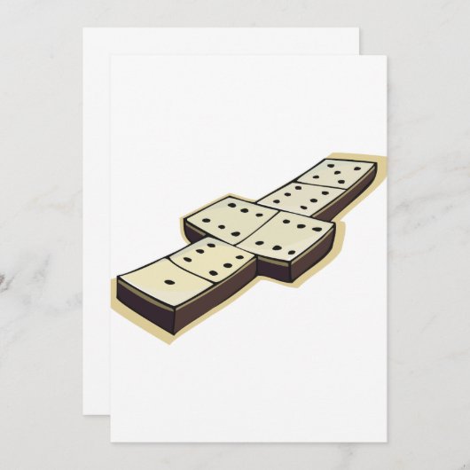 ドミノの招待状 招待状 (正面/裏面)