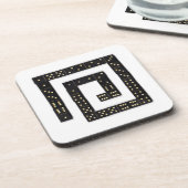 ドミノの螺線形のコースター コースター (左側)