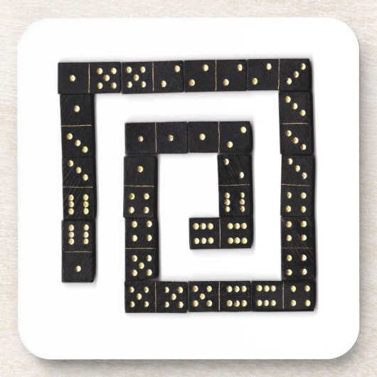 ドミノの螺線形のコースター コースター (正面)