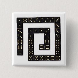 ドミノの螺線形ボタン 缶バッジ