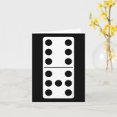 ドミノの6と7 面白いユーモア 6 7 ミーム メンズ W カード (黄色い花)