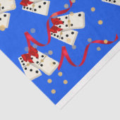 ドミノをテーマにしたギフトラッピング – クリスマス 薄葉紙 (詳細)