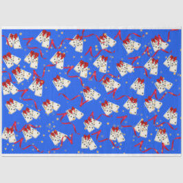 ドミノをテーマにしたギフトラッピング – クリスマス 薄葉紙