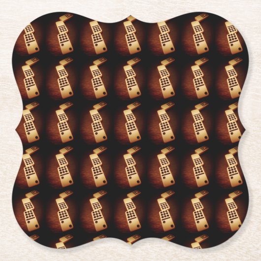 ドミノエフェクト紙コースター ペーパーコースター (正面)