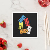 ドミノカラフルドミノタイルパズラーゲームギフト スタンダードカクテルナプキン (インサイチュ)