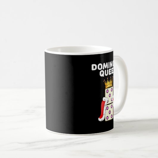 ドミノクイーンズドミノプレイヤーシャツガールズドゥ コーヒーマグカップ (正面右)