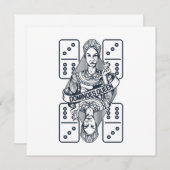 ドミノクイーンタイルパズルゲーム遊ギフト 招待状 (正面/裏面)