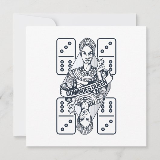 ドミノクイーンタイルパズルゲーム遊ギフト 招待状 (正面)