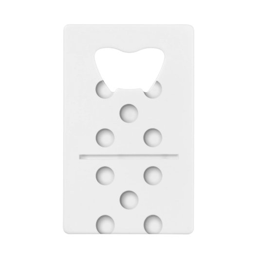 ドミノゲーム5シャツハロウィーンクリスマス クレジットカード栓抜き (正面)