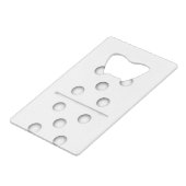 ドミノゲーム5シャツハロウィーンクリスマス クレジットカード栓抜き (正面アングル)