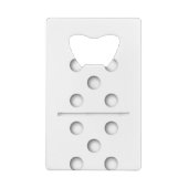 ドミノゲーム5シャツハロウィーンクリスマス クレジットカード栓抜き (裏面)