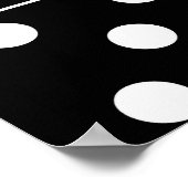 ドミノゲーム 5 1 面白いハロウィングループコスチュームTシャツ ポスター (角)