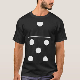 ドミノゲーム 5 1 面白いハロウィングループコスチュームTシャツ Tシャツ