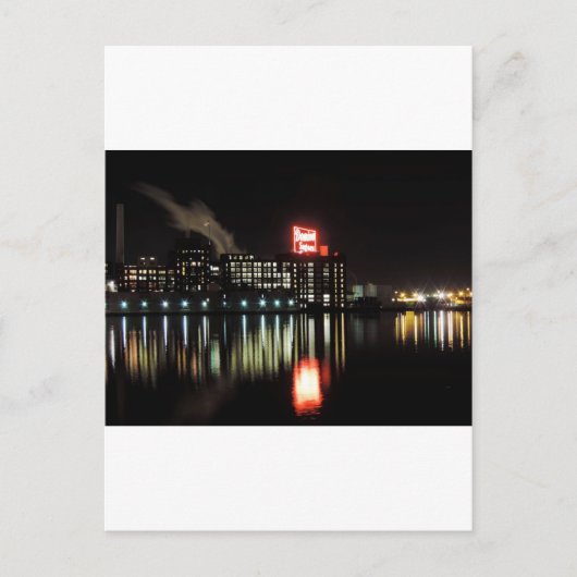 ドミノシュガーボルチモアat Night ポストカード (正面)