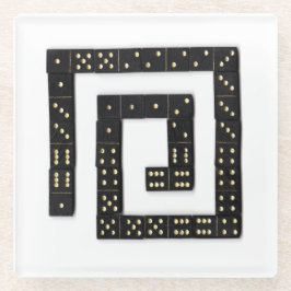 ドミノスパイラルガラスコースター ガラスコースター