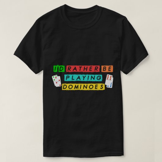 ドミノタイルボードゲーマーのプレイヤー遊はFignlyBe's Do Tシャツ (デザイン正面)