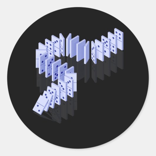 ドミノータイルズドミノプレイヤードミノズラバーザーボード ラウンドシール (正面)