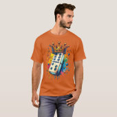 ドミノ好きのための楽しいドミノキングボードゲーム Tシャツ (正面フル)