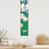 ドミノ成長図。 ポスター (キッチン)