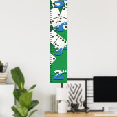 ドミノ成長図。 ポスター (ホームオフィス)