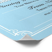 ドミノ競争証明書ポスター ポスター (角)