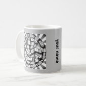 ドミノ遊びが好き コーヒーマグカップ (正面左)