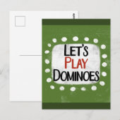 ドミノ遊ーハガキ ポストカード (正面/裏面)