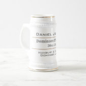 ドミノ選手とドミノ・チャンピオン ビールジョッキ (正面左)