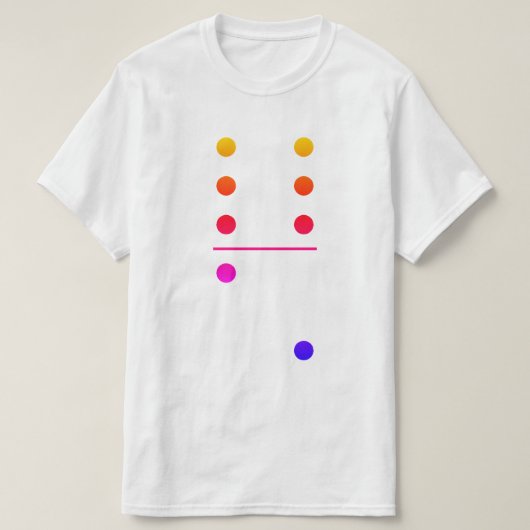 ドミノ6-2グループコスチューム Tシャツ (デザイン正面)