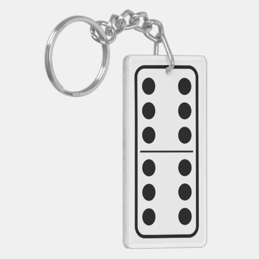 ドミノ6 6 キーホルダー (正面左)