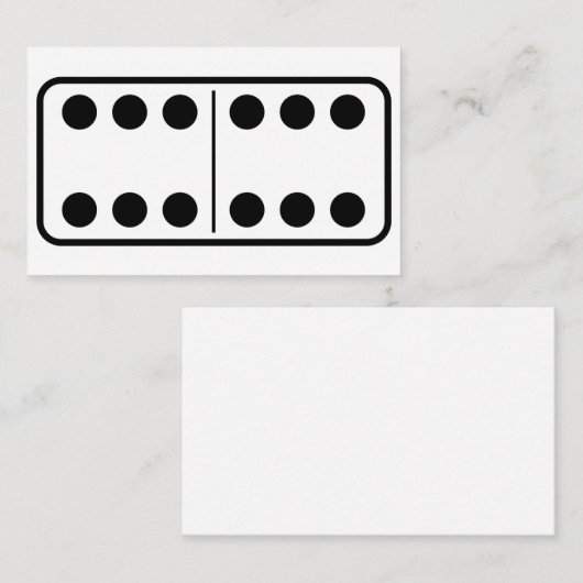 ドミノ6 6 名刺 (正面/裏面)