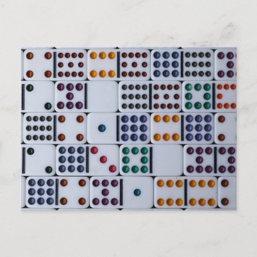 ドミノ ナンバーズ ゲーム ポストカード (正面)