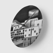 ドミノ ラウンド壁時計 (傾斜)