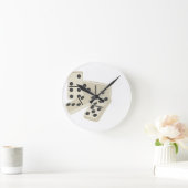 ドミノ ラウンド壁時計 (ホーム)