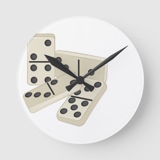 ドミノ ラウンド壁時計 (正面)