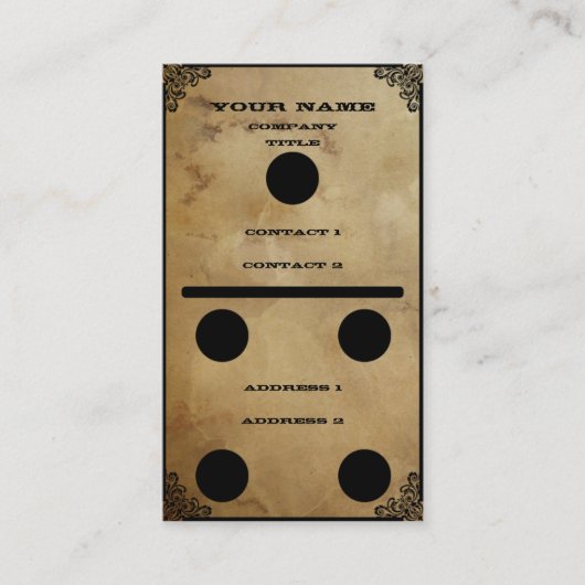 ドミノ-名刺 名刺 (正面)