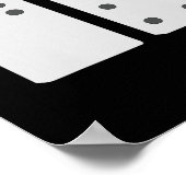 ドミノ 67 マッチング グループ 面白い 6 と 7 の数字のタイル ポスター (角)