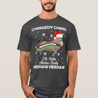 ドミンクザクリスマスロバItalian Donkey Gift Tシャツ
