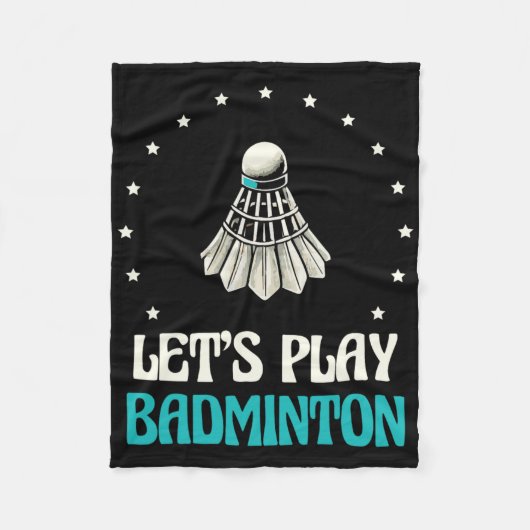 ドミントン遊シャトル・スターズ フリースブランケット (正面)