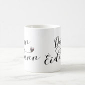 ドムエデアン国旗ハート、エディンバラ コーヒーマグカップ (中央)