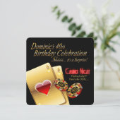 ドムズベガスカジノナイト40th誕生日パーティー 招待状 (スタンド正面)