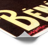 ドムベネディクトフランスのゥティーヌハーブリキュールカプピエロ ポスター (角)