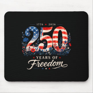 ドム1776年の250周年記念愛国フラワーレディース4th マウスパッド