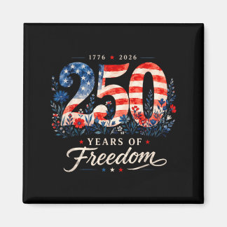 ドム1776年の250周年記念愛国フラワーレディース4th マグネット