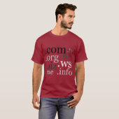 ドメインTシャツ Tシャツ (正面フル)