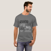 ドメインTシャツ Tシャツ (正面フル)