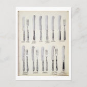 ドメスティの貿易カタログから、刃物デザイン ポストカード (正面)