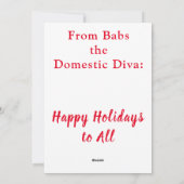 ドメスティックディバ,ハッピーホリデーウィッシュスカリカチャ  シーズンカード (裏面)