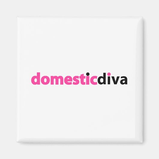 ドメスティックディバ（黒） マグネット (正面)